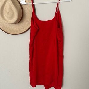 Chic Red Slip Dress